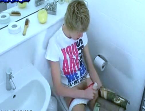 Cutie in Bathroom
